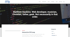 Desktop Screenshot of matthewdawkins.co.uk